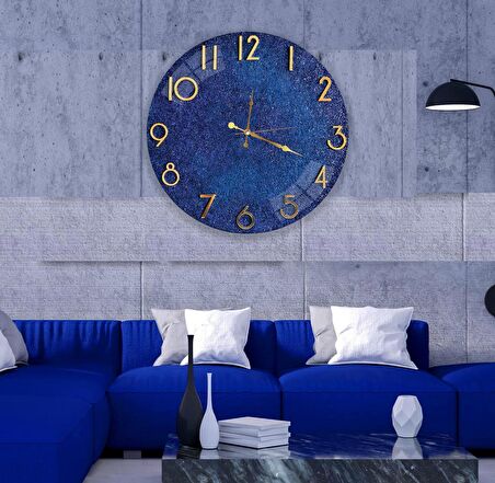 Blue Stone Cam Saat - 40 cm