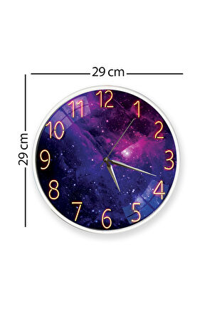 Gece Duvar Saati - 29 cm