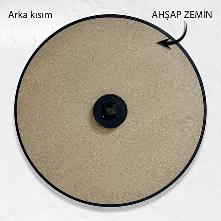 İzmir Saat Kulesi Kanvas (Ahşap) Duvar Saati - 50 cm