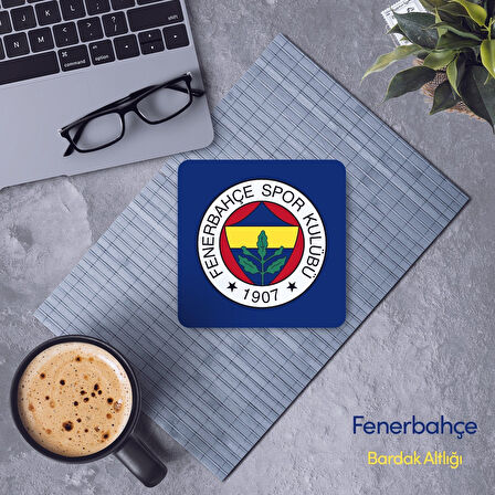 Fenerbahçe Lisanslı Bardak Altlığı 4'lü Takım