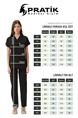 Çağla Yeşili Likralı Scrubs Doktor Hemşire Forması Yarasa Kol Takım Unisex