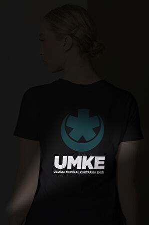 Kırmızı UMKE Bisiklet Yaka Tişört Unisex