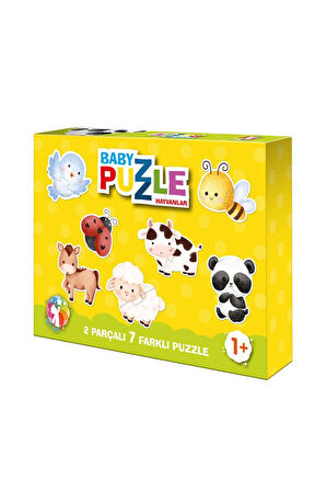 Baby Puzzle Hayvanlar- Baby Puzzle Taşıtlar 2li Set