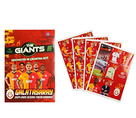 Mythos Galatasaray Dev Poster ve Çıkartma Seti Orjinal