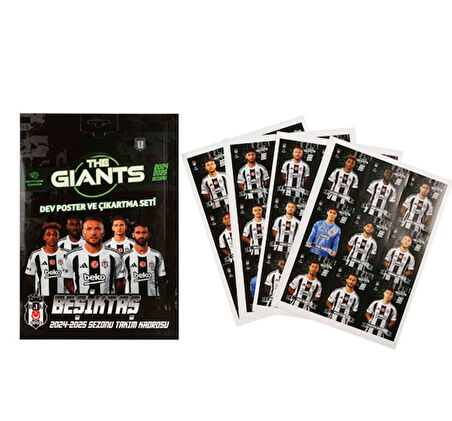 Mythos Beşiktaş Dev Poster ve Çıkartma Seti Orjinal