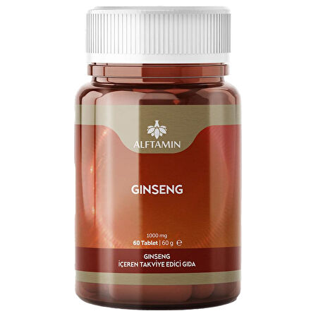 Alftamin Ginseng İçeren Takviye Edici Gıda 1000 mg 60 Tablet