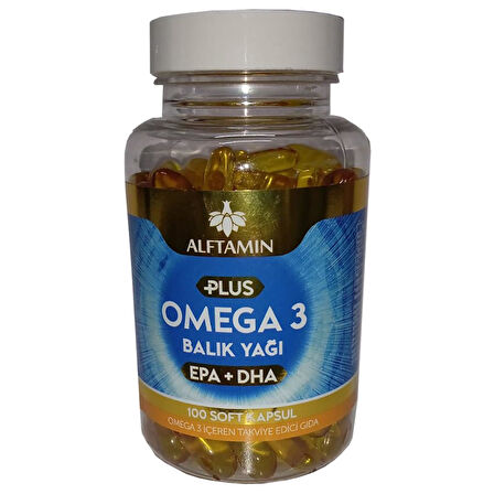 Alftamin Omega 3 EPA+DHA 100 Softgel Kapsül 