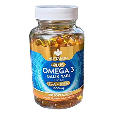 Alftamin Omega 3 EPA+DHA 100 Softgel Kapsül 