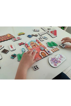 Hayal Dünyam 35 Parça Ahşap Yapboz Puzzle