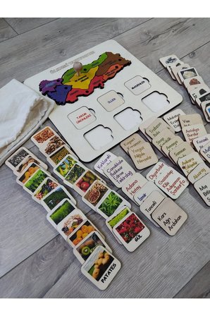 Türkiye Bilgi Oyunu Bölgeler İller Madenler Tarım Ürünleri Bulma Yapboz
