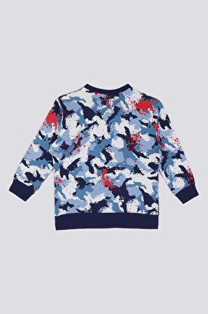 Rolypoly Erkek Çocuk Mavi Sweatshirt