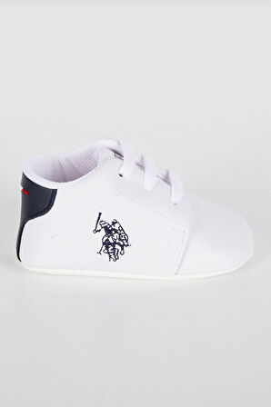U.S. Polo Assn Comfortable Beyaz Erkek Bebek Ayakkabı