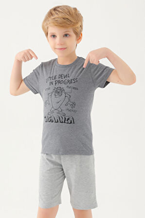 Looney Tunes L1587-2 Erkek Çocuk T-Shirt Antrasit