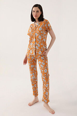 Arnetta Safran Kadın Gömlek Pijama