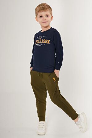 US1501 - Bordo - U.S. Polo Assn. Erkek Çocuk Eşofman Takımı