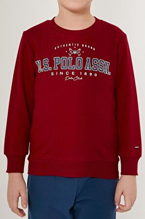 US1501 - Bordo - U.S. Polo Assn. Erkek Çocuk Eşofman Takımı