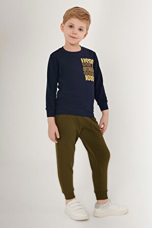 US1503 - Bordo - U.S. Polo Assn. Erkek Çocuk Eşofman Takımı