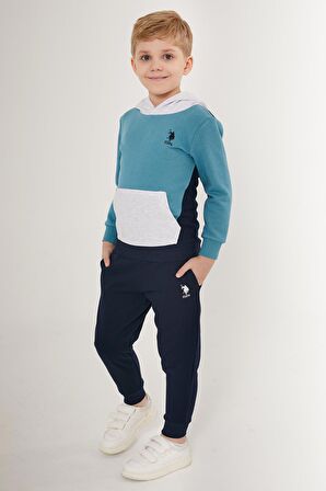 US1507 - K.Kahve - U.S. Polo Assn. Erkek Çocuk Eşofman Takımı