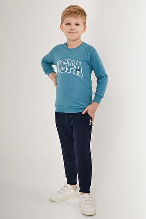 US1509 - Petrol - U.S. Polo Assn. Erkek Çocuk Eşofman Takımı