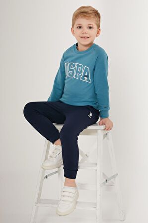 US1509 - Petrol - U.S. Polo Assn. Erkek Çocuk Eşofman Takımı