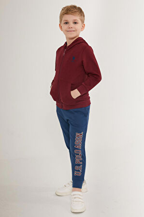 U.S. Polo Assn Kahverengi Erkek Çocuk Eşofman Takımı