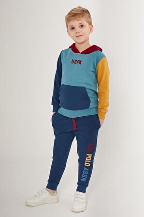 US1528 - Petrol - U.S. Polo Assn. Erkek Çocuk Eşofman Takımı