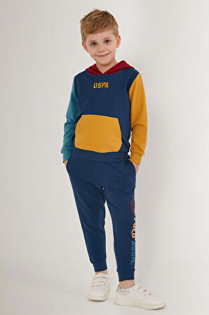 U.S. Polo Assn Colored Koyu Mavi Erkek Çocuk Eşofman Takımı