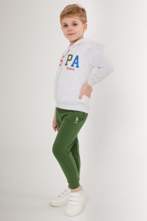 US1531 - Kar Melanj - U.S. Polo Assn. Erkek Çocuk Eşofman Takımı