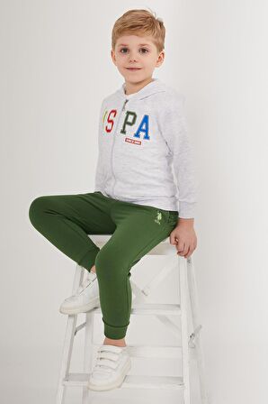 US1531 - Kar Melanj - U.S. Polo Assn. Erkek Çocuk Eşofman Takımı