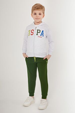 US1531 - Kar Melanj - U.S. Polo Assn. Erkek Çocuk Eşofman Takımı