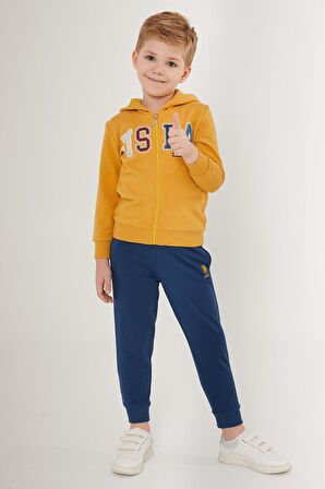 US1531 - Kar Melanj - U.S. Polo Assn. Erkek Çocuk Eşofman Takımı