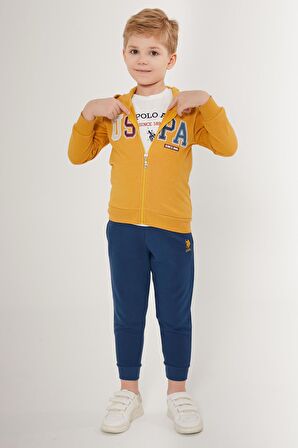 US1531 - Kar Melanj - U.S. Polo Assn. Erkek Çocuk Eşofman Takımı