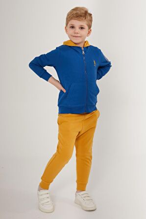 US1559 - Bordo - U.S. Polo Assn. Erkek Çocuk Eşofman Takımı