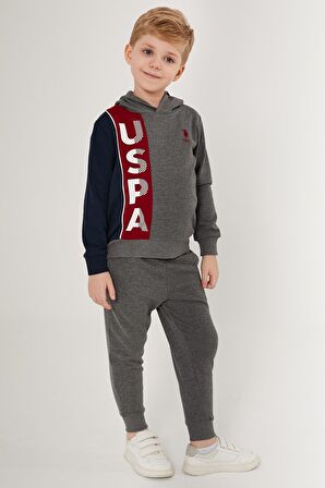 US1566 - Fıstık - U.S. Polo Assn. Erkek Çocuk Eşofman Takımı