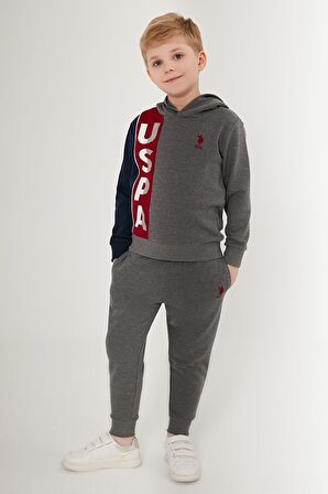 US1566 - Fıstık - U.S. Polo Assn. Erkek Çocuk Eşofman Takımı