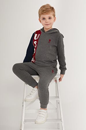 US1566 - Fıstık - U.S. Polo Assn. Erkek Çocuk Eşofman Takımı