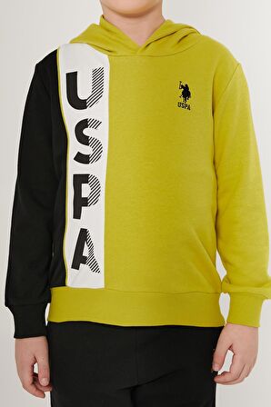 US1566 - Fıstık - U.S. Polo Assn. Erkek Çocuk Eşofman Takımı