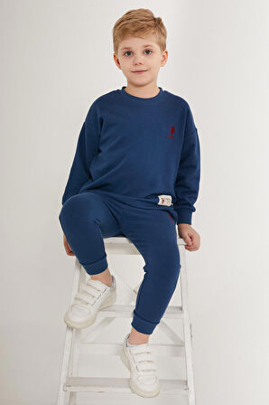 U.S. Polo Assn Sweats Mavi Erkek Çocuk Eşofman Takımı