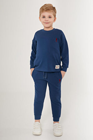 U.S. Polo Assn Sweats Mavi Erkek Çocuk Eşofman Takımı