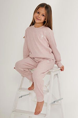 U.S. Polo Assn Star Girls Pembe Kız Çocuk Eşofman Takımı