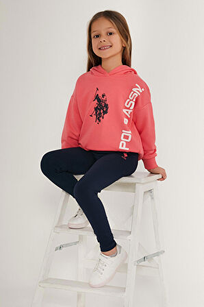 U.S. Polo Assn Chic Pembe Kız Çocuk Eşofman Takımı