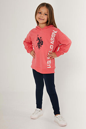 U.S. Polo Assn Chic Pembe Kız Çocuk Eşofman Takımı