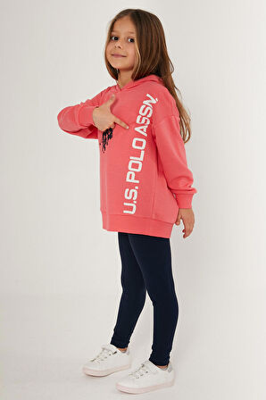 U.S. Polo Assn Chic Pembe Kız Çocuk Eşofman Takımı