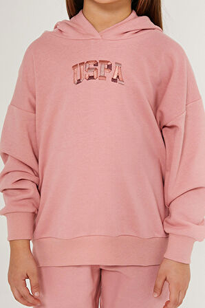 Retro Pembe Kız Çocuk Eşofman Takımı