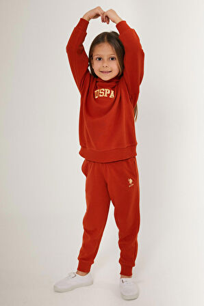 U.S. Polo Assn Lights Turuncu Kız Çocuk Eşofman Takımı