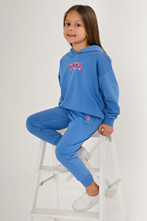 U.S. Polo Assn Light Mavi Kız Çocuk Eşofman Takımı