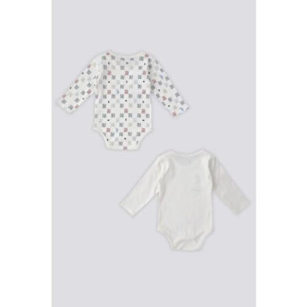 ERKEK BEBEK 2'Lİ UZUN KOLLU BODY SETİ