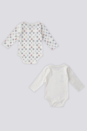 U.S. Polo Assn Krem Uzun Kol Bebek Body Zıbın