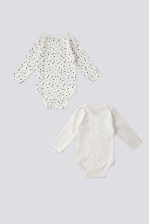 U.S. Polo Assn Krem Uzun Kol Bebek Body Zıbın