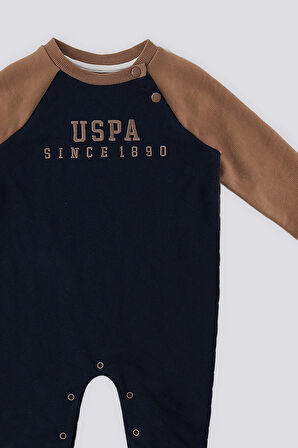U.S. Polo Assn Çırçıt Detay Lacivert Bebek Tulum